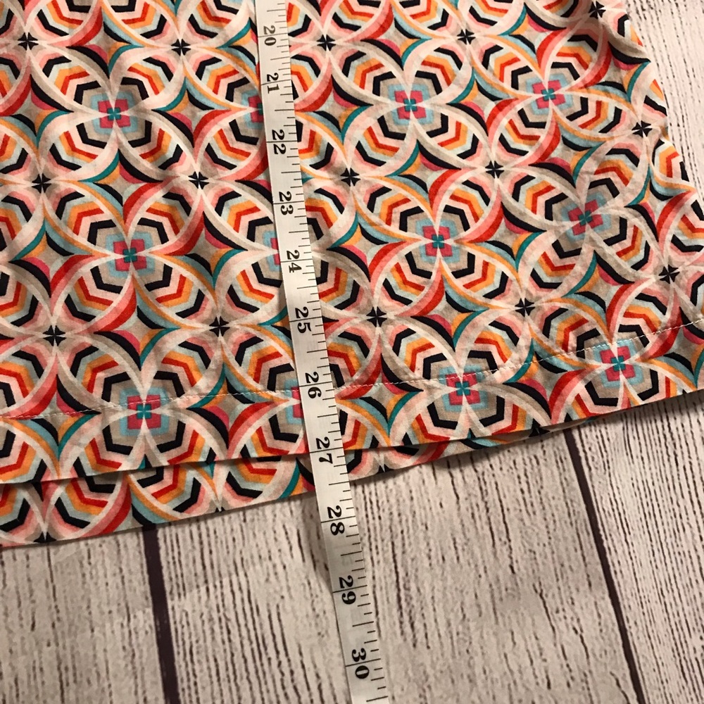 Talbots Geometric Print Lightweight Top - Picture 4 of 5